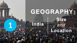 India  Size and Location  Chapter 1 Geography NCERT class 9 [upl. by Adis]