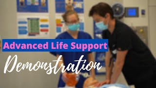 Advanced Life Support CPR Test Demonstration [upl. by Gwyn280]