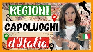 Le REGIONI e i CAPOLUOGHI d’Italia Impara la Geografia Italiana 🇮🇹 [upl. by Yttak26]