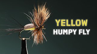 Yellow Humpy Dry Fly  A Fast Water Attractor  Fly Tying Tutorial [upl. by Ekusuy46]