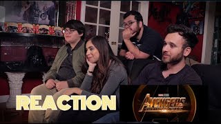 Avengers Infinity War Official Trailer Reaction [upl. by Alansen]