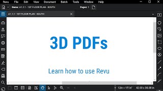 Bluebeam Revu 3D PDFs [upl. by Aira]