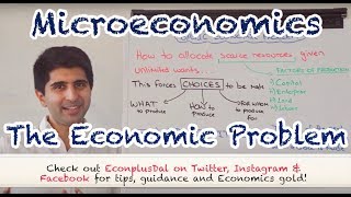 Y1 1 The Economic Problem Scarcity amp Choice [upl. by Ardith]