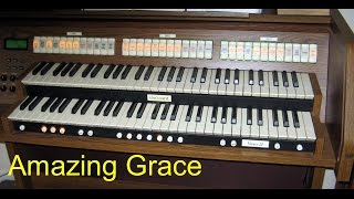 AMAZING GRACE  Full ORGAN Chimes and Harmonization [upl. by Onfroi]