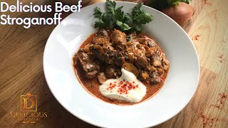 Delicious Beef Stroganoff [upl. by Elkin372]