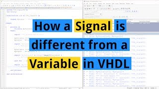 How a Signal is different from a Variable in VHDL [upl. by Patty]