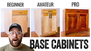 3 LEVELS of Cabinets DIY to PRO Build [upl. by Nwotna]