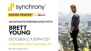 Synchrony Inside Tracks An Intimate Performance with Brett Young Live from NashvilleWatch Now [upl. by Aremihc]