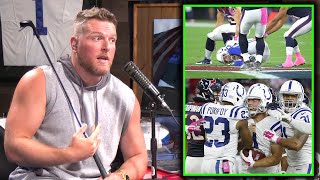 Pat McAfee Breaks Down His Onside Kick To Himself [upl. by Adnorahc152]