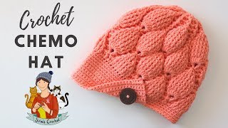 How To Crochet A Chemo Hat Beginner Friendly Tutorial [upl. by Ainak]