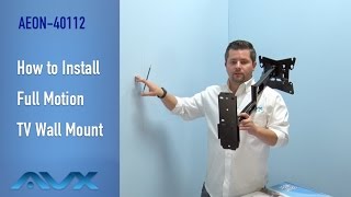 How to Install Full Motion TV Wall Mount AEON40112 [upl. by Audly]