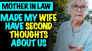 Mother In Law Makes My Wife Have Seconds Thoughts About Us [upl. by Ravert]