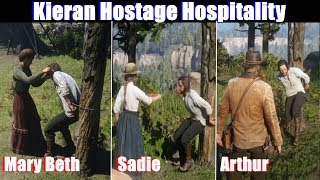 RDR2 Kieran Hostage Hospitality  Red Dead Redemption 2 PS4 Pro [upl. by Adnah990]