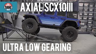 Axial SCX10III Gearing  How Low Can You Go [upl. by Adnim831]