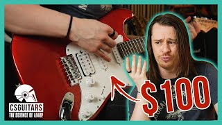 Can a CHEAP Guitar Be GOOD  Donner DST100R Beginner Bundle [upl. by Beata]