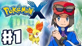 Pokemon X and Y  Gameplay Walkthrough Part 1  Intro and Starter Evolutions Nintendo 3DS [upl. by Lev]