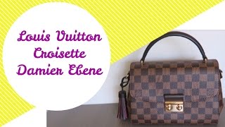 Louis Vuitton Croisette Damier Ebene  Review  Red Ruby Creates [upl. by Martie]