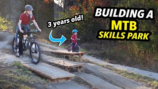 Building and Donating an Entire Mini Mountain Bike Park for KIDS [upl. by Ynnub]