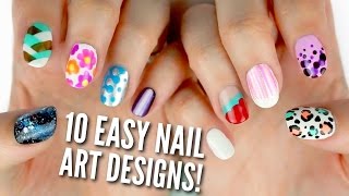 10 Easy Nail Art Designs for Beginners The Ultimate Guide [upl. by Sipple]