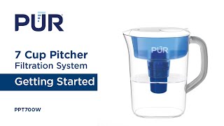 PUR Pitcher Filtration System PPT700W  Getting Started [upl. by Anelaf]