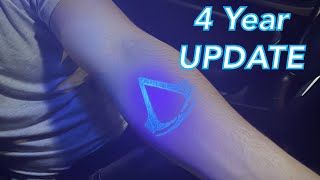 4 year update with my UV black light tattoo  ZeroPlanet [upl. by Kristoffer]