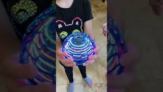 First time playing with the flying orb toy floating ball [upl. by Asiral]