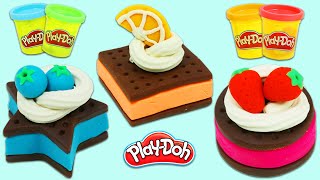 How To Make Play Doh Ice Cream Fruit Sandwiches [upl. by Harutak]