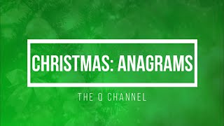 Anagrams Quiz Round Christmas [upl. by Liakim41]