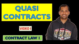 Quasi Contracts  Indian Contract Act 1872  Contract Law 1 [upl. by Alaine]