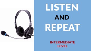 Listen and Repeat Exercise  English Listening Practice [upl. by Ahsaf]