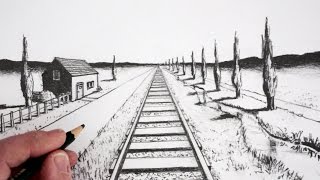 How To Draw Using 1Point Perspective [upl. by Arber348]