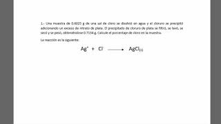 Ejercicio de gravimetría factor gravimétrico [upl. by Ayerdna]