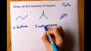 Draw all the Isomers of Butane [upl. by Treblah4]