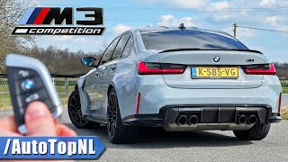 BMW M3 G80 Competition REVIEW on AUTOBAHN by AutoTopNL [upl. by Sanborne]