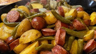 How To Make Green Beans Potatoes And Sausage Bake [upl. by Saval896]