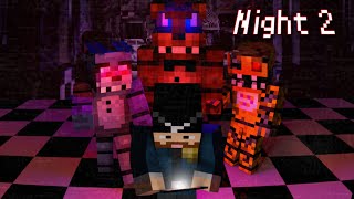 MINE Nights at Freddys  Night 2  FNAF Minecraft Roleplay [upl. by Ttayw]