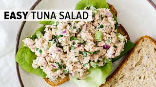 BEST TUNA SALAD RECIPE  easy amp healthy [upl. by Mcgurn364]