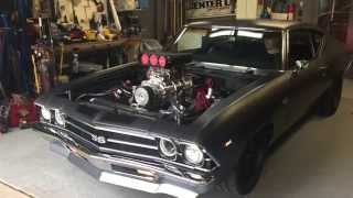 Blown 69 Chevelle Cold Start [upl. by Nnylear]