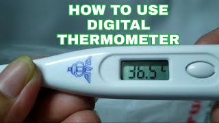 HOW TO USE DIGITAL THERMOMETER howto indaygargar [upl. by Annauj]