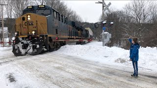 TRAIN TRACKERS  16 CSX amp AMTRAK TRAINS [upl. by Cazzie]