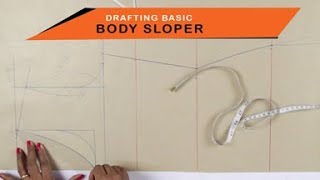 Lesson 2  How to make a simple Kurtidress  drafting pattern on paper body sloper  easy DIY [upl. by Missak]