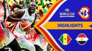 Senegal  Egypt  Basketball Highlights  FIBAWC 2023 Qualifiers [upl. by Africah]