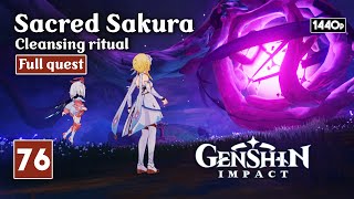 Sacred Sakura Cleansing Ritual  Genshin Impact Walkthrough [upl. by Akceber699]