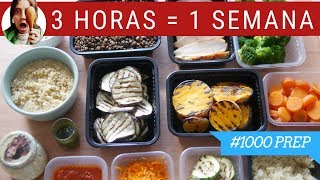 COCINA UN DÍA PARA COMER TODA LA SEMANA ¡SALUDABLE  1000PREP [upl. by Acimat860]