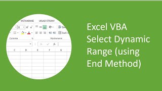 Excel VBA  Select Dynamic Range using End Method [upl. by Erual464]