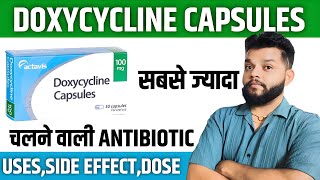 Doxycycline Mode Of ActionUses amp Side Effects in Hindi [upl. by Astred]