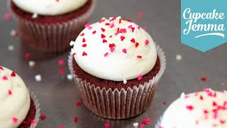 Perfect Red Velvet Cupcake Recipe  Cupcake Jemma [upl. by Moreno]