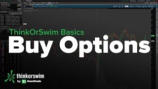 ThinkOrSwim Basics Tutorial  How to Buy Options [upl. by Llerruj]