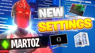 Martoz NEW SETTINGS amp SETUP in SEASON OG New Monitor amp PC [upl. by Lekkim]