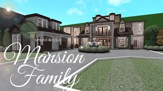 Bloxburg Family MANSION Family House Speed Build Exterior [upl. by Jadd306]